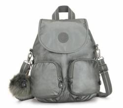 KIPLING FIREFLY UP*METALLIC STONY